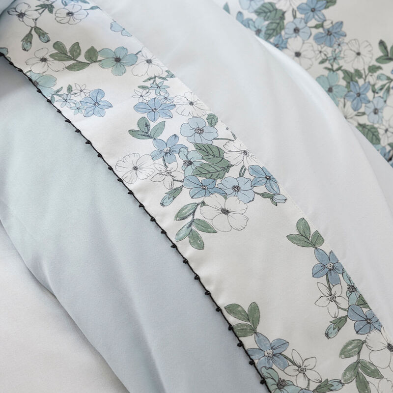 Lenzuolo Manuka Ciel 190X290 100% cotone, , hi-res image number 1