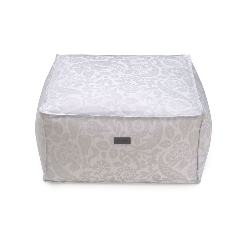 Pouf Voyage Iconique Zinc 60x60x30 100% cotone, , hi-res image number 0