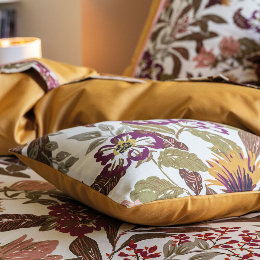 Federe Panache de fleurs  Miel 40X80 100% cotone, , hi-res image number 4