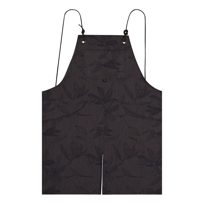 Grembiule Slow life maxi Carbone Taglia unica 89% cotone / 11% lino, , hi-res image number 0