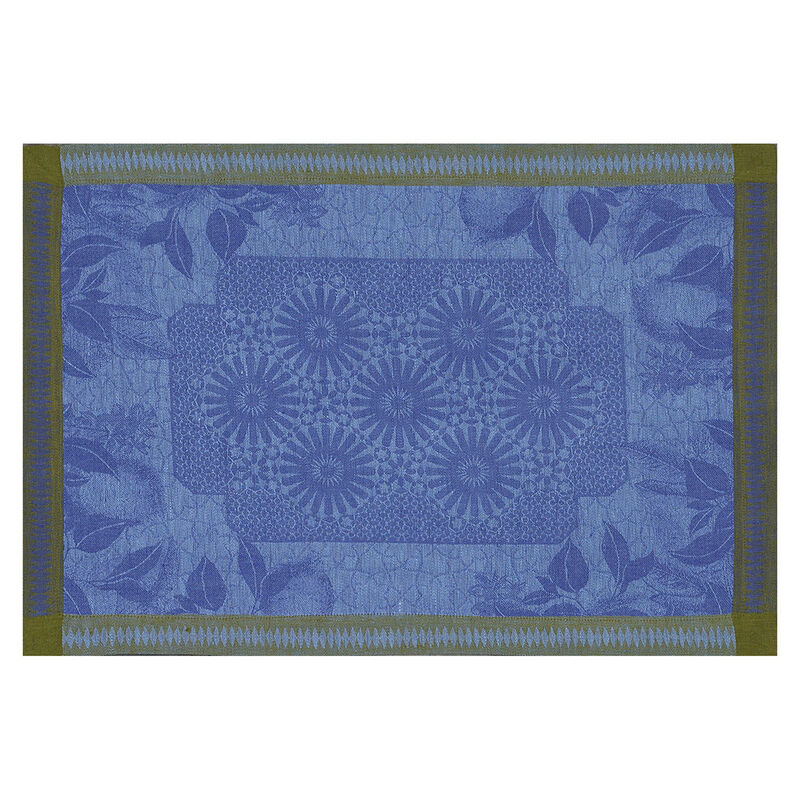 Set americano Jardin d'orient Majorelle 50x36 100% lino, , hi-res image number 1