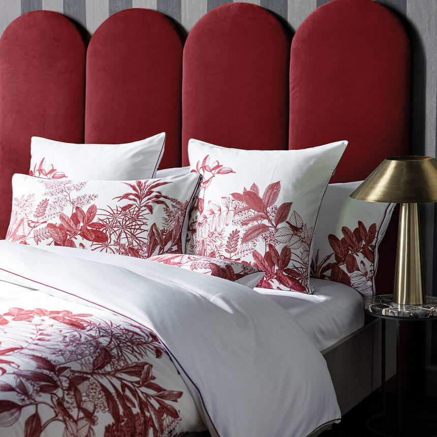 Federe Feuilles en sc&egrave;ne  Goji 40X80 100% cotone, , hi-res