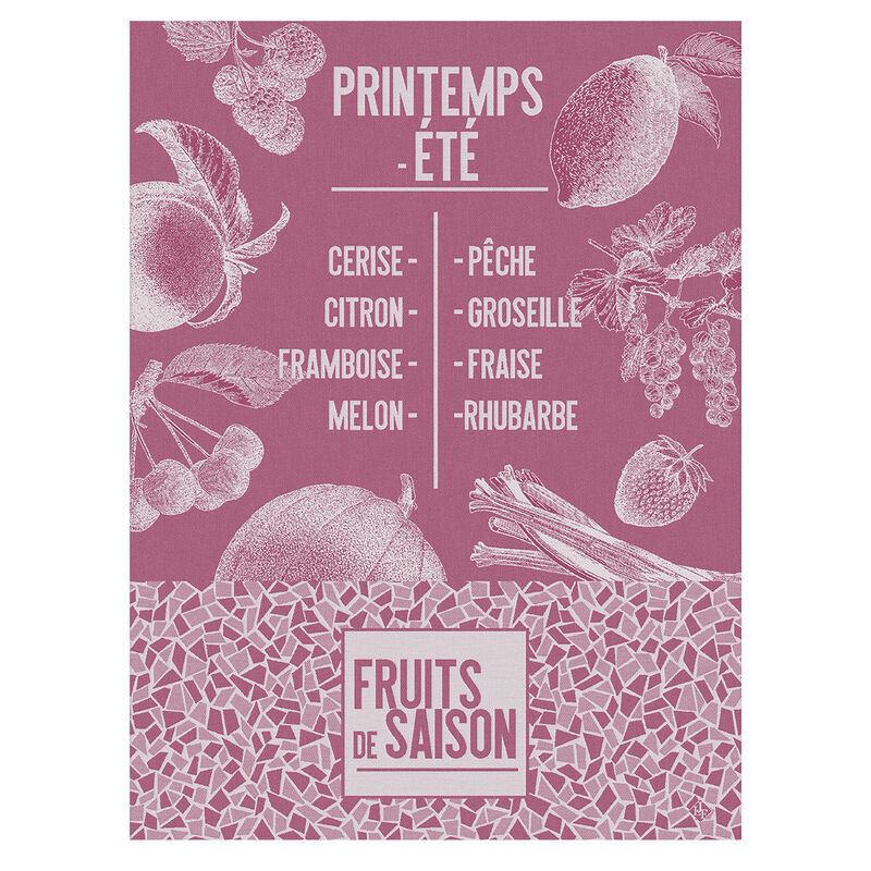 Strofinaccio De Saison Fruits Framboise 60x80 100% cotone, , hi-res image number 0
