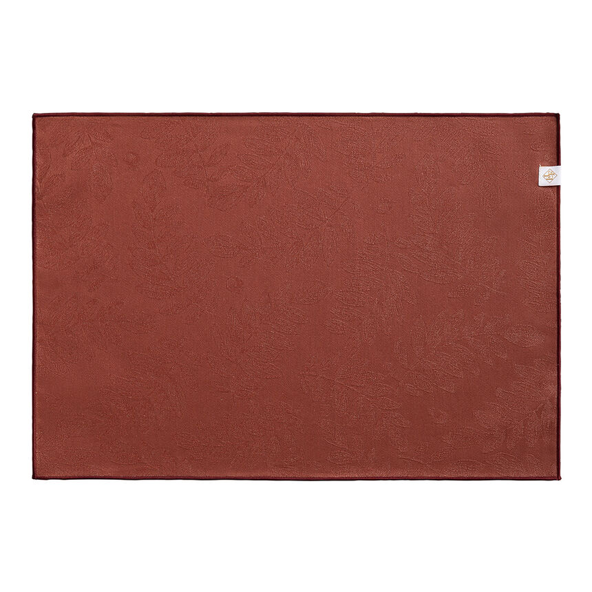 Tovaglietta spalmato Vegetal mood avec surjet bourdon Goji 46x32 100% cotone, , hi-res image number 0