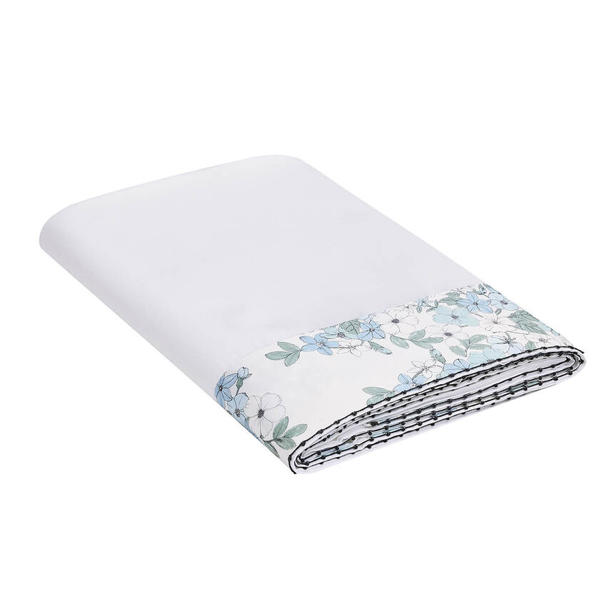 Lenzuolo Manuka Ciel 190X290 100% cotone, , hi-res image number 0