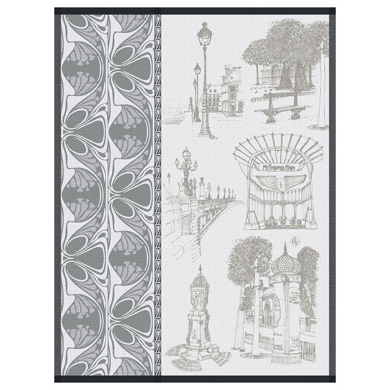 Strofinaccio Carnet de Paris Bitume 60x80 100% cotone, , hi-res image number 1