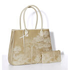 Borsa a tracolla Paysage Brun 100% cotone, rivestimento acrilico. Rivestimento : Pelle di vacchetta, , hi-res image number 3