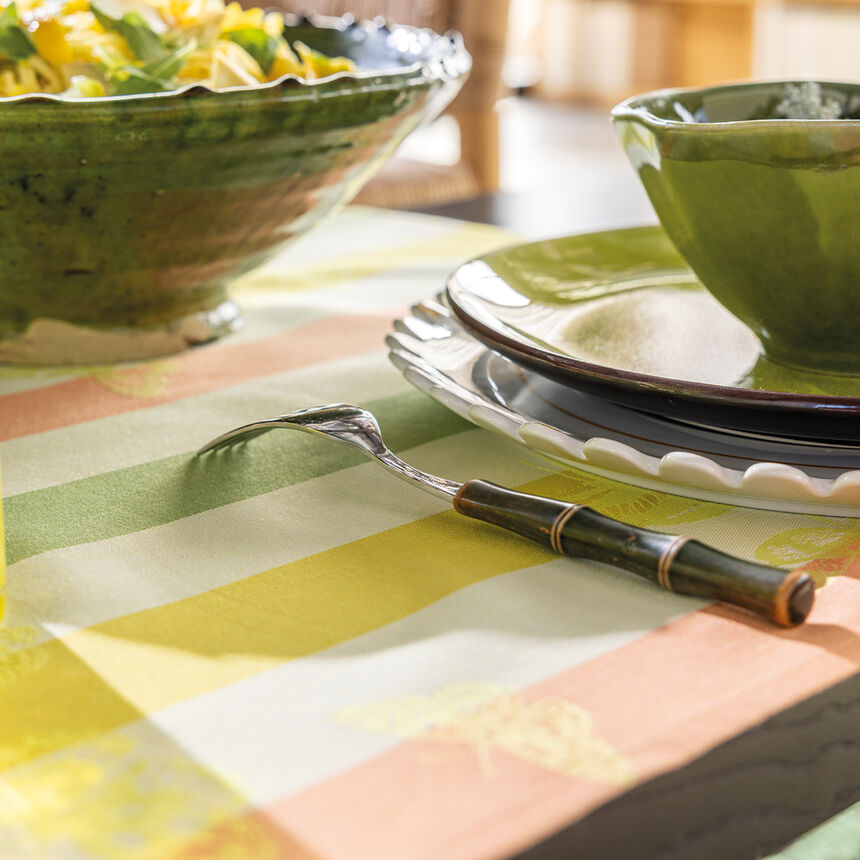 Striscia da tavola Bal des papillons Citrus 50x150 100% cotone, , hi-res image number 3