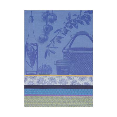 Strofinaccio Saveurs de Provence Bleu lavande 60x80 100% cotone