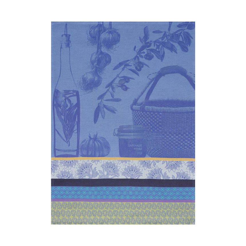 Strofinaccio Saveurs de Provence Bleu lavande 60x80 100% cotone, , hi-res image number 0