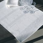Asciugabicchieri Cristal Blanc 60x80 100% lino, , hi-res image number 1