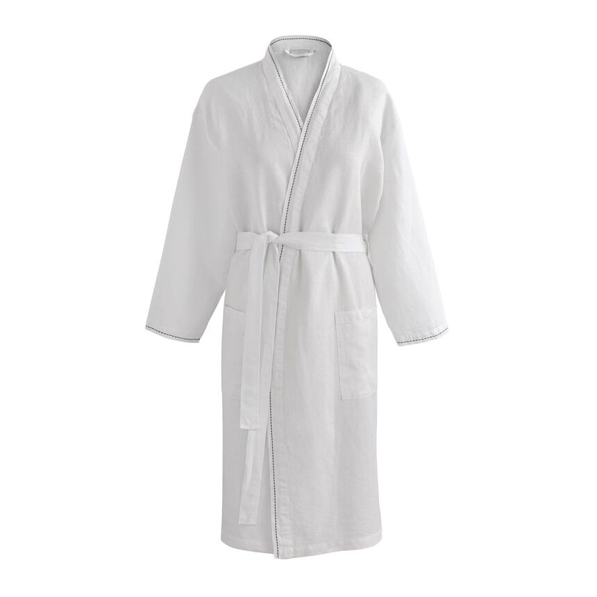Kimono Nuances Blanc XS/S 50% cotone - 50% lino, , hi-res