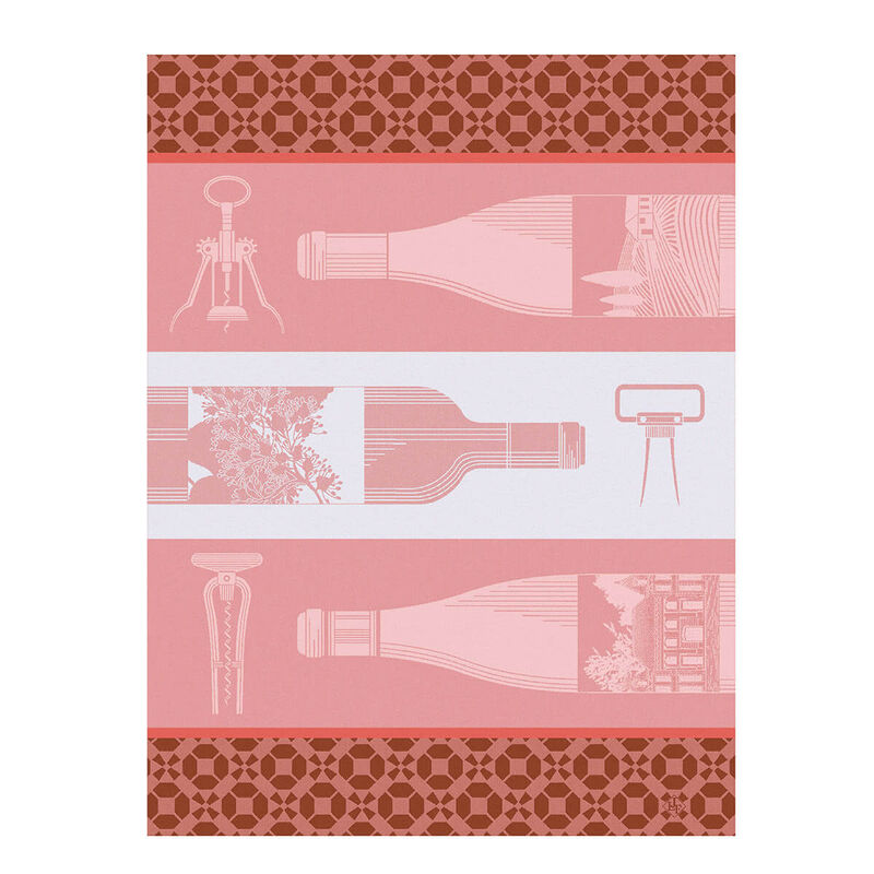 Strofinaccio Vin en Bouteille Rose 60x80 100% cotone, , hi-res image number 1