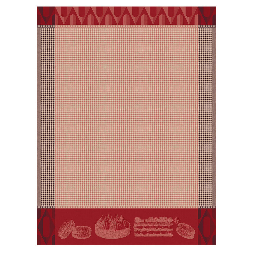 Asciugamano P&acirc;tisseries Fran&ccedil;aises Framboise 60x80 100% cotone, , hi-res image number 0