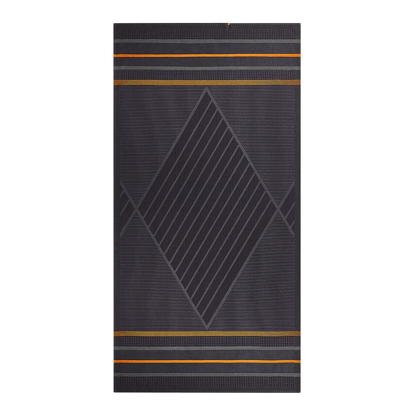 Telo da spiaggia Sand Club Voile Sable Noir 100x200 100% cotone, , hi-res image number 1