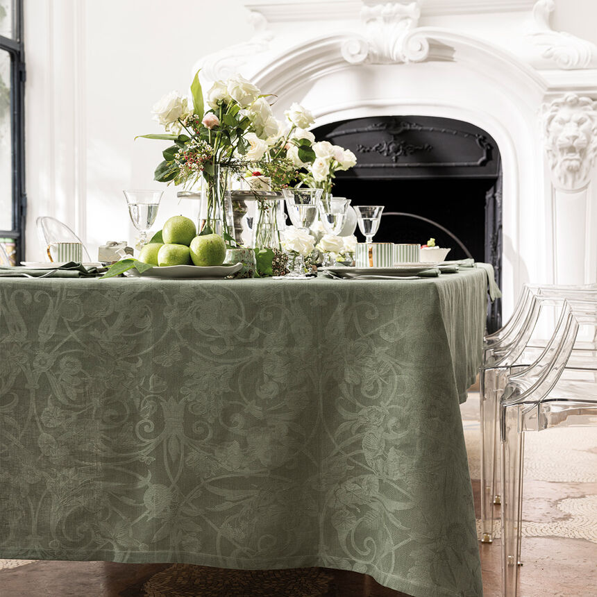 Tovaglia Tivoli Verveine 175x175 100% lino, , hi-res image number 3