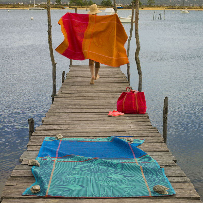 Telo da spiaggia Holi Orchidee 100x200 100% cotone, , hi-res image number 0