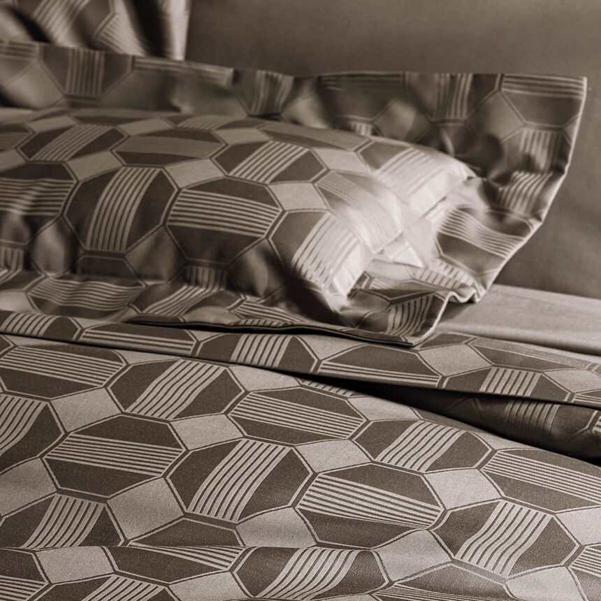Federa decorativa Palacio Fusain 66X66 100% cotone, , hi-res image number 1