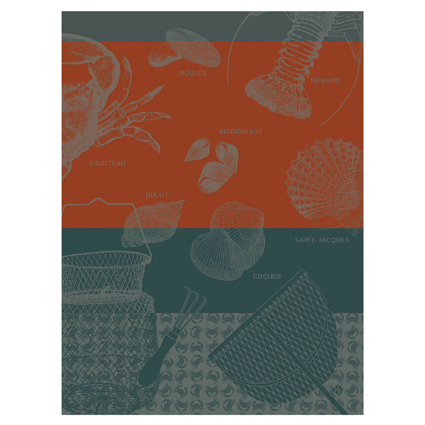 Strofinaccio P&ecirc;che &agrave; pieds Filet 60x80 100% cotone, , hi-res image number 0