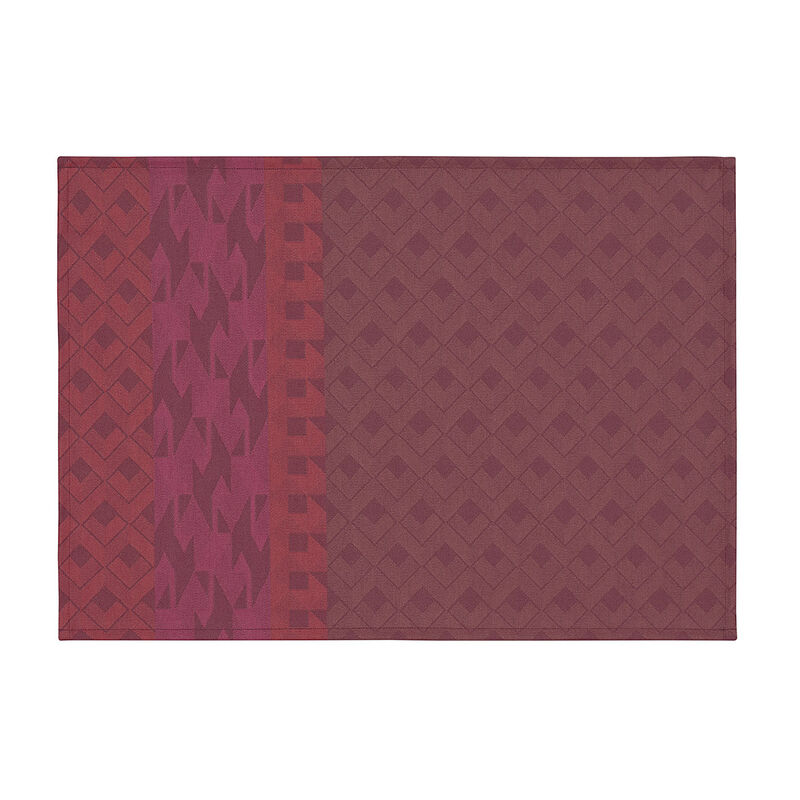 Set americano antimacchia Caractère Enduit Carmin 50x36 100% cotone, , hi-res image number 0