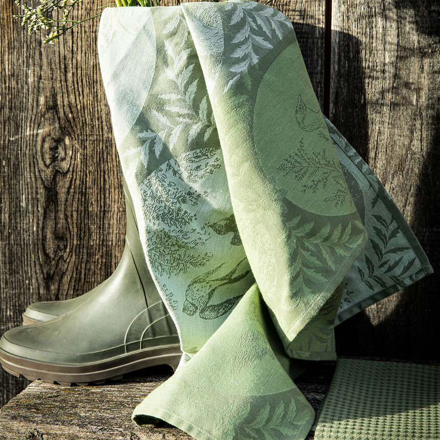 Strofinaccio Jos&eacute;phine Herbe 60x80 100% cotone, , hi-res image number 0