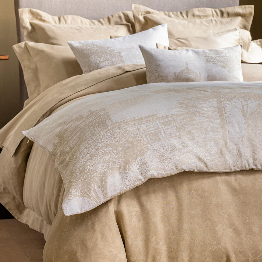 Fodera cuscino Symphonie S&eacute;pia 30x50 50% cotone - 50% lino, , hi-res image number 0