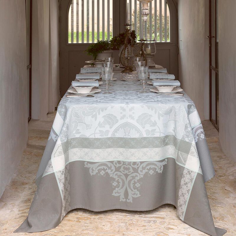 Tovaglia antimacchia Azulejos Ciment 175x175 100% cotone, , hi-res image number 0