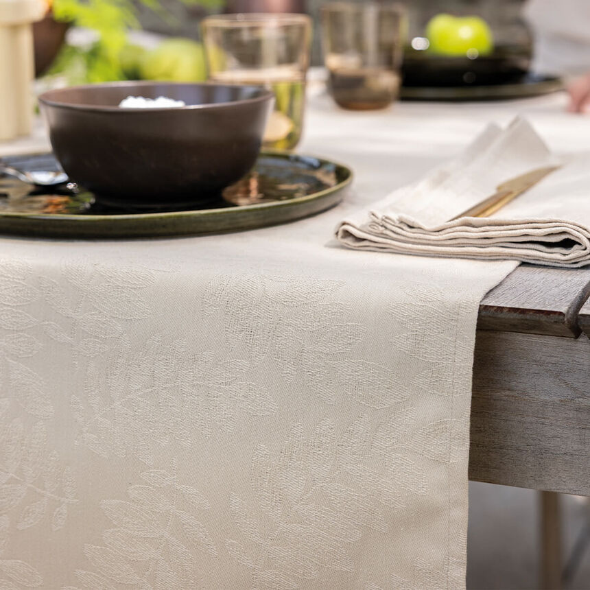 Striscia da tavola Vegetal mood Cajou 50x150 100% cotone, , hi-res image number 1