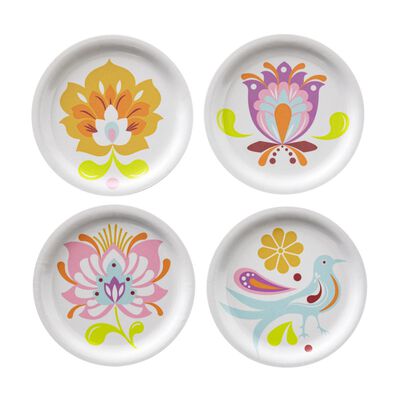 Set di 4 sottobicchieri Alegria Legno