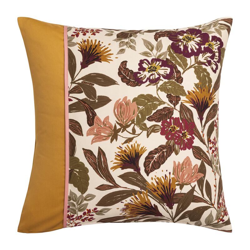 Federe Panache de fleurs Miel 40X80 100% cotone, , hi-res image number 1