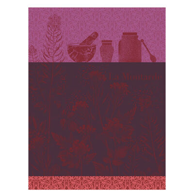 Strofinaccio Moutarde en fleurs Cotone