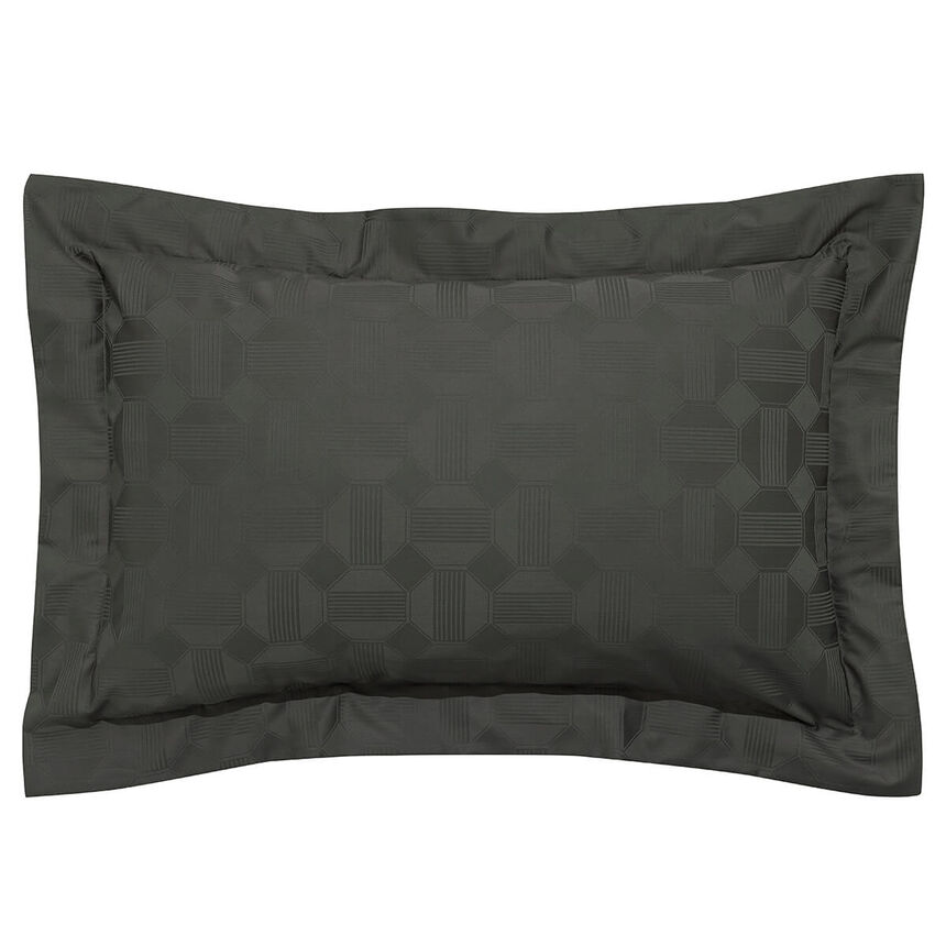 Federa decorativa Palacio Fusain 66X66 100% cotone, , hi-res image number 0