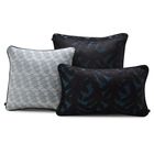 Fodera cuscino Empreintes Lagon 50x50 82% cottone / 18% viscosa, , hi-res image number 0