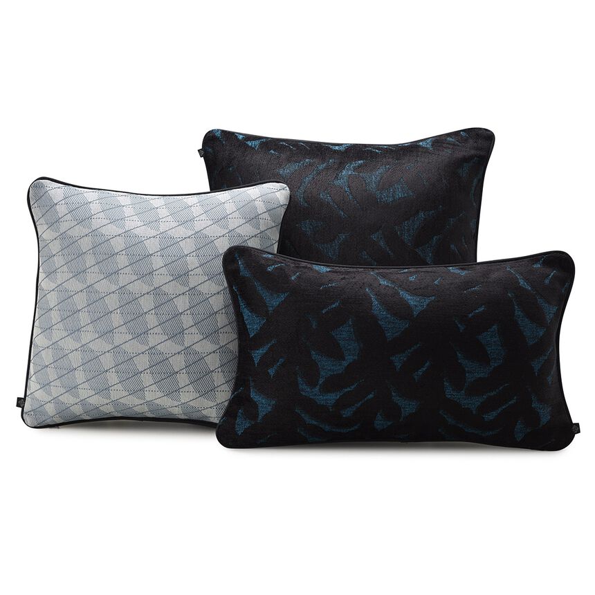 Fodera cuscino Empreintes Lagon 50x50 82% cottone / 18% viscosa, , hi-res image number 0