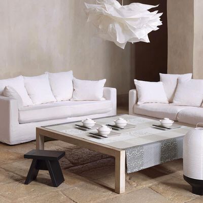 Tovaglia antimacchia Fleurs de Kyoto Cotone,  Tovaglia antimacchia Fleurs de Kyoto Cotone