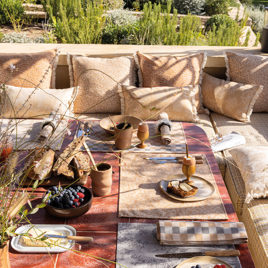 Fodera cuscino Champ&ecirc;tre Brindilles 50x50 100% cotone, , hi-res image number 3