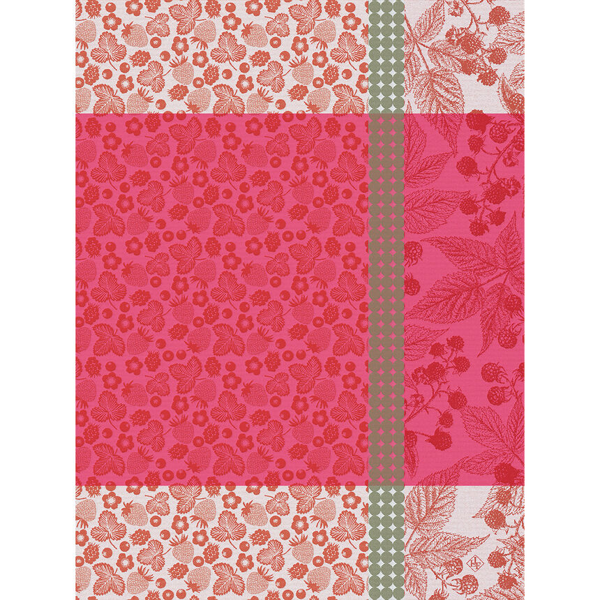 Strofinaccio Cueillette d'&eacute;t&eacute; Fraise 60x80 100% cotone, , hi-res image number 0