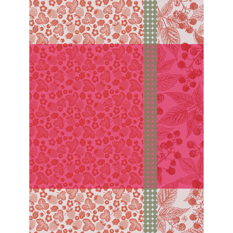 Strofinaccio Cueillette d'été Fraise 60x80 100% cotone, , hi-res image number 0