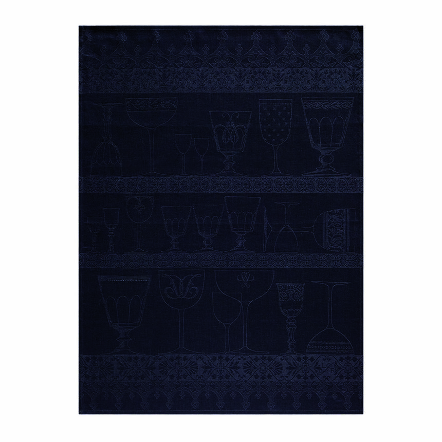 Asciugabicchieri Cristal Onyx 60x80 100% lino, , hi-res image number 1