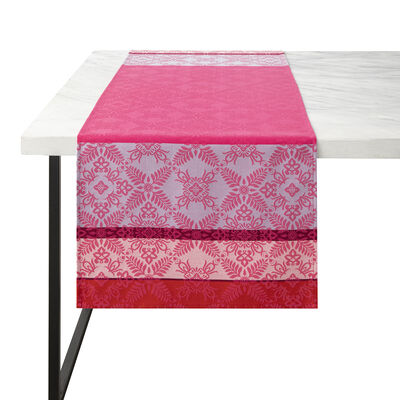 Striscia da tavola Mumbai Fuchsia 50x150 100% cotone,  Striscia da tavola Mumbai Fuchsia 50x150 100% cotone