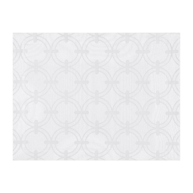 Set americano Anneaux Blanc 50x38 100% cotone, , hi-res image number 1