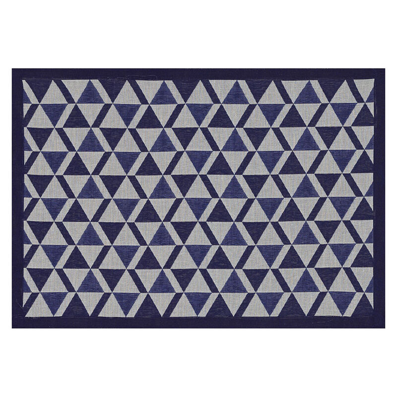 Set americano antimacchia Bistro marcel Indigo 50x36 100% cotone, , hi-res image number 1