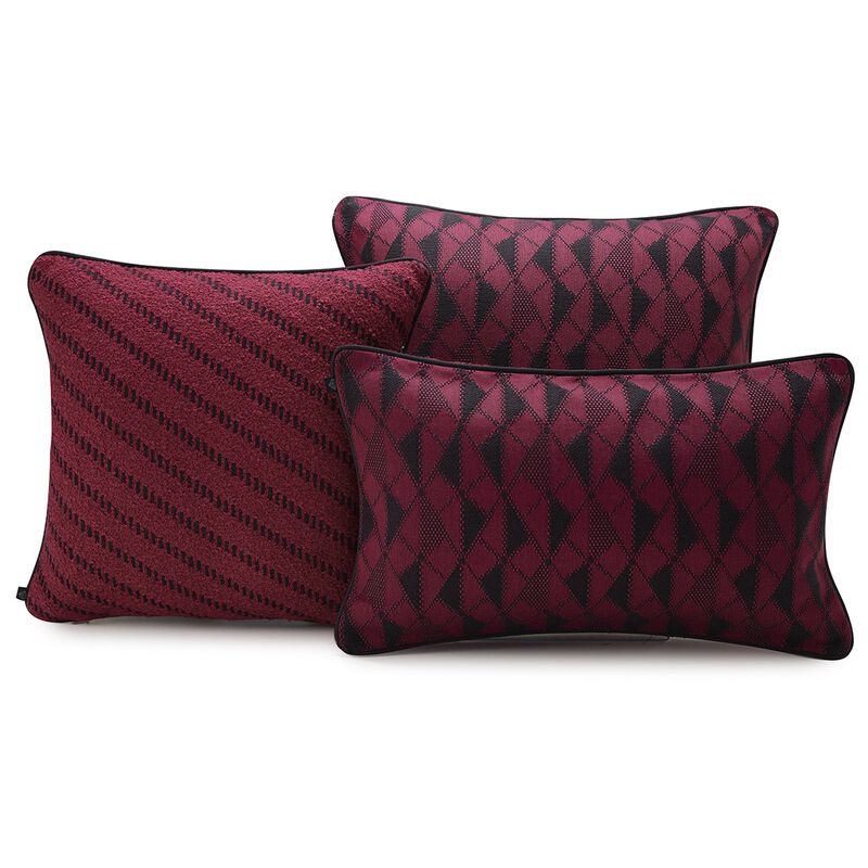 Fodera cuscino Prisme Prune 40x40 93% Cottone/ 7% Poliestere, , hi-res image number 2