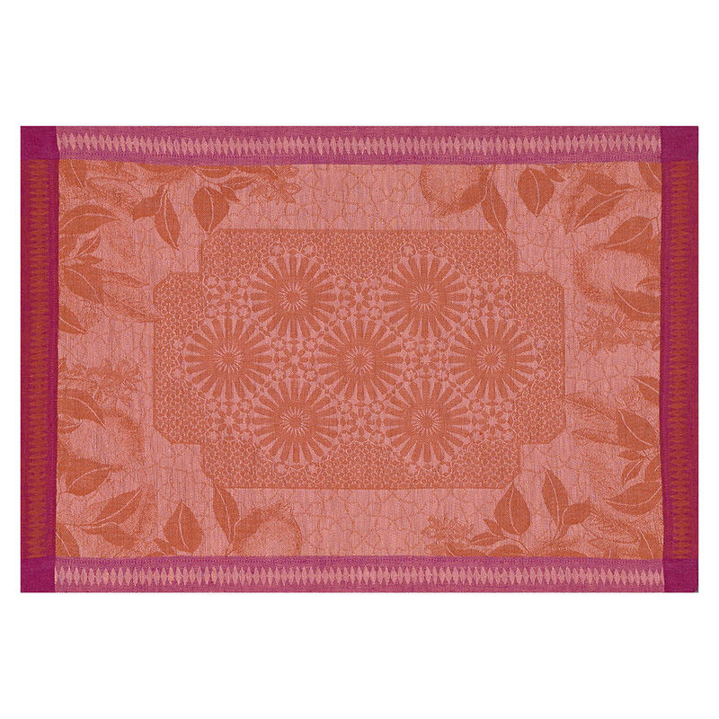 Set americano Jardin d'orient Terracotta 50x36 100% lino, , hi-res image number 0