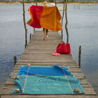 Telo da spiaggia Holi Saphir 100x200 100% cotone, , hi-res image number 3