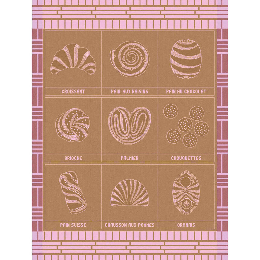 Strofinaccio Haute viennoiserie Praline 60x80 100% cotone, , hi-res image number 0