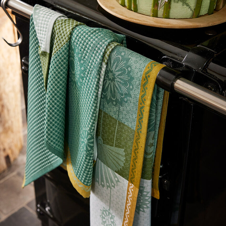 Strofinaccio Lumi&egrave;res d'&eacute;toiles  &Eacute;meraude 60x80 100% cotone, , hi-res image number 1