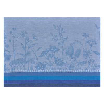 Set americano Instant Bucolique Bleuet 50x36 100% lino,  Set americano Instant Bucolique Bleuet 50x36 100% lino