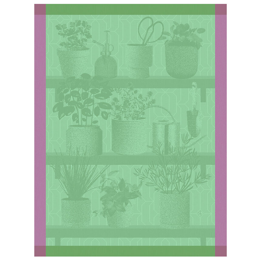 Strofinaccio Herbes fra&icirc;ches Thym 60x80 100% cotone, , hi-res image number 0