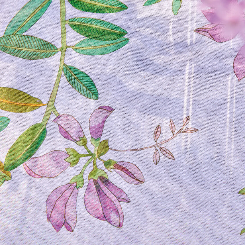 Striscia da tavola Pois de senteur Floral 50x150 50% cotone - 50% lino, , hi-res image number 2